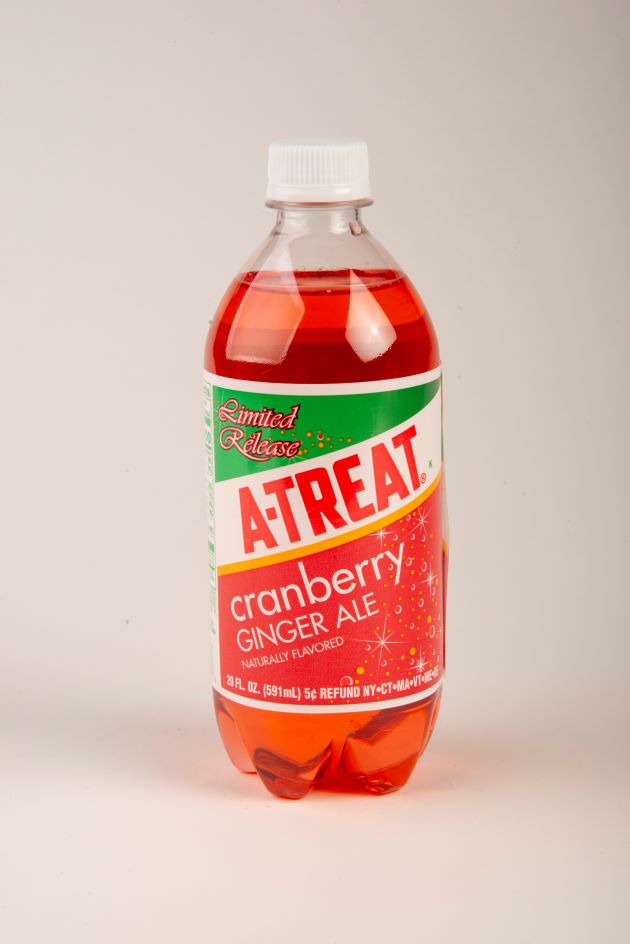 A-Treat® Seasonal Cranberry Ginger Ale Soda 20oz (24-Pack)