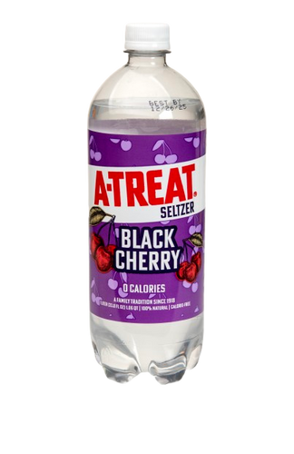 A-Treat Black Cherry Seltzer 1 Liter (12 pack)