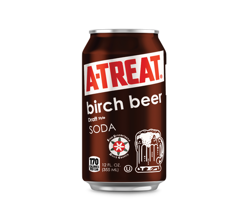 A-Treat Birch Beer 12 pack Cans (2/12 packs per case = 24 cans)