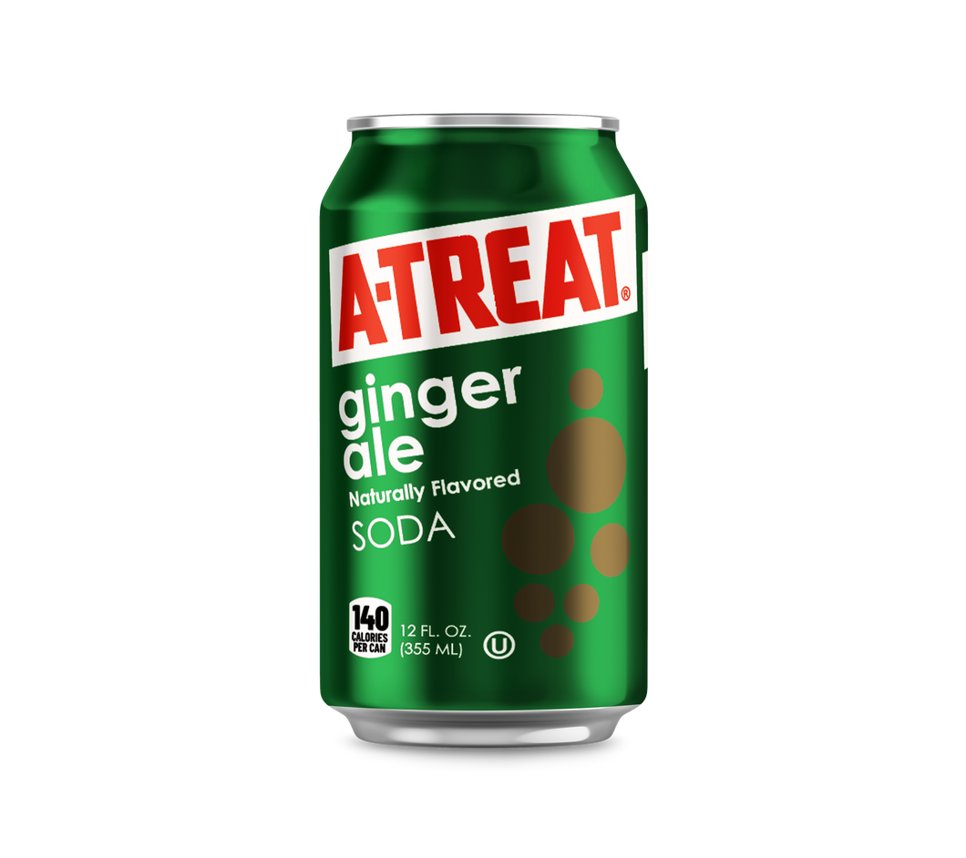 A-Treat Ginger ale 12 pack Cans (2/12 packs per case = 24 cans)