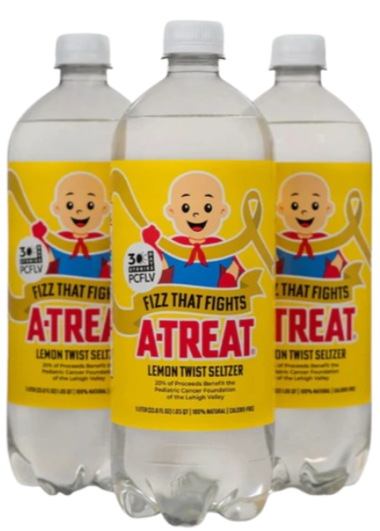 A-Treat Lemon Twist Seltzer Fizz that Fights 1 Liter (12 pack)