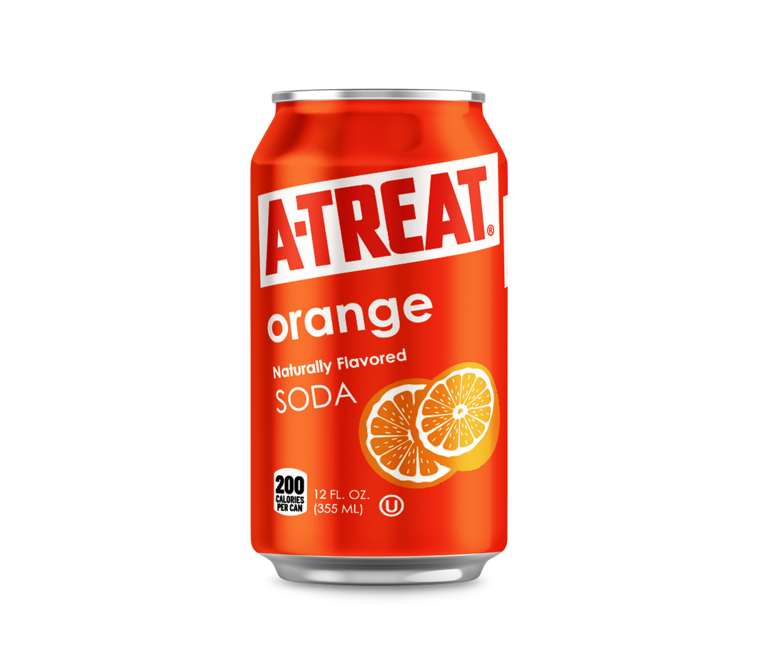 A-Treat Orange 12 pack Cans (2/12 packs per case = 24 cans)