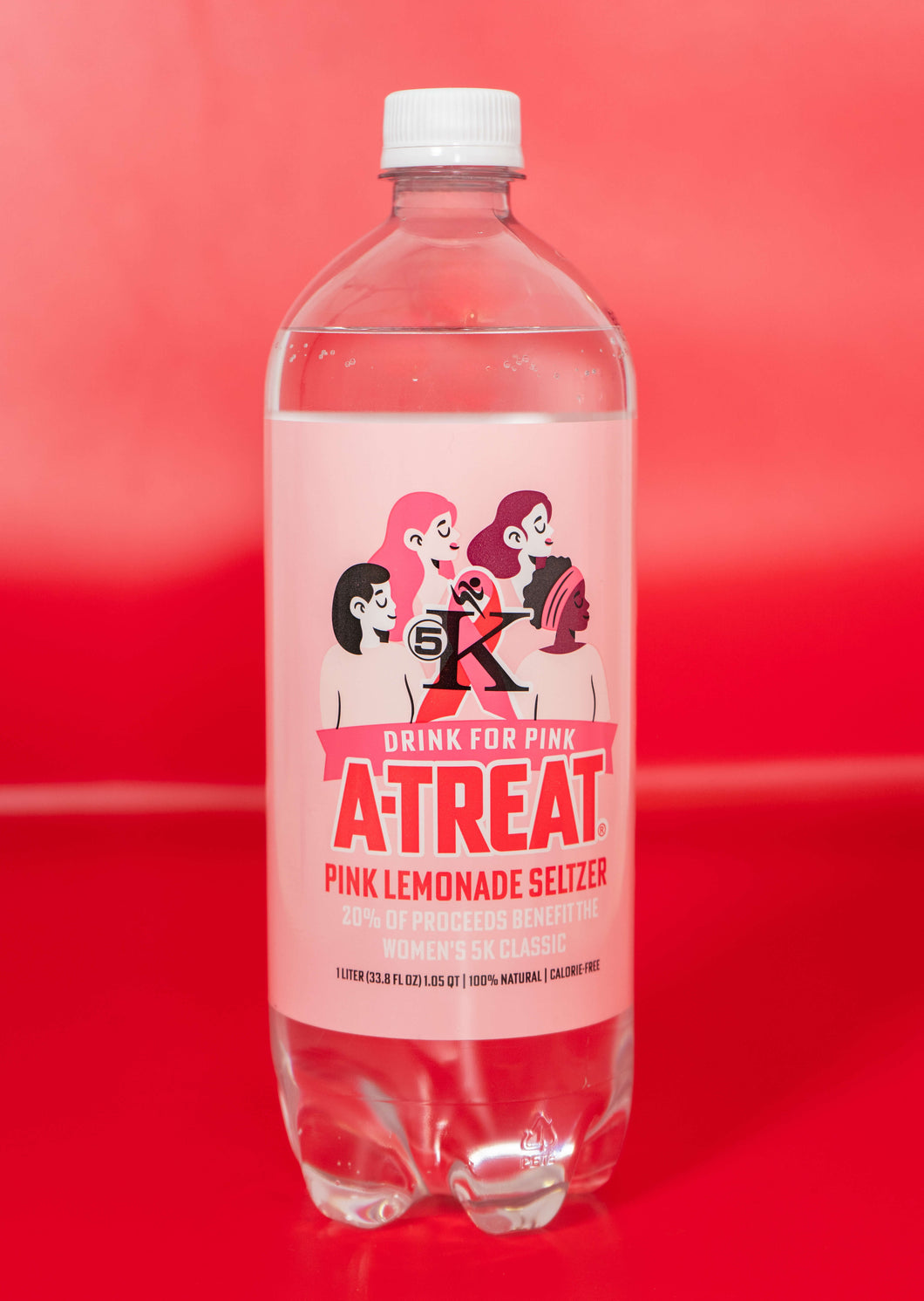 A-Treat 1 Liter Pink Lemonade Seltzer  (12 pack)