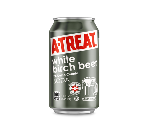 A-Treat White Birch Beer 12 pack Cans (2/12 packs per case = 24 cans)